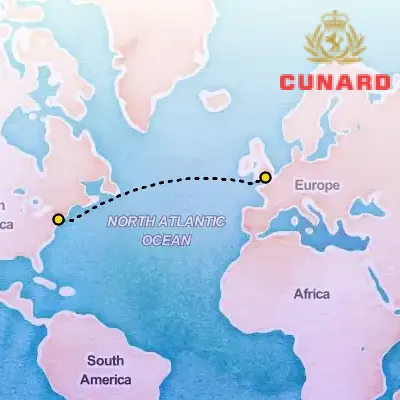 June 10th, 2026  - Westbound Transatlantic Crossing on the Cunard Queen Mary 2