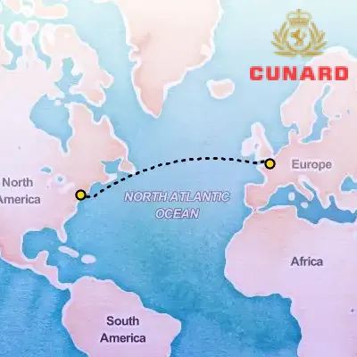 June 25th, 2027  - Westbound Transatlantic Crossing on the Cunard Queen Mary 2