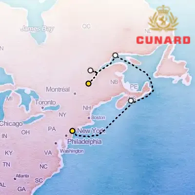 October 4th, 2026  - Canada Cruise on the Cunard Queen Mary 2