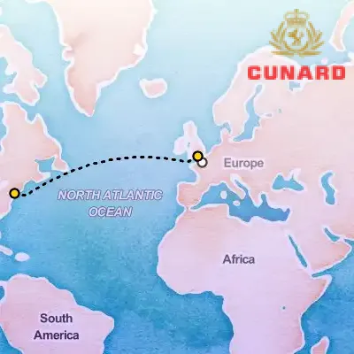 June 24th, 2027  - Westbound Transatlantic Crossing on the Cunard Queen Mary 2