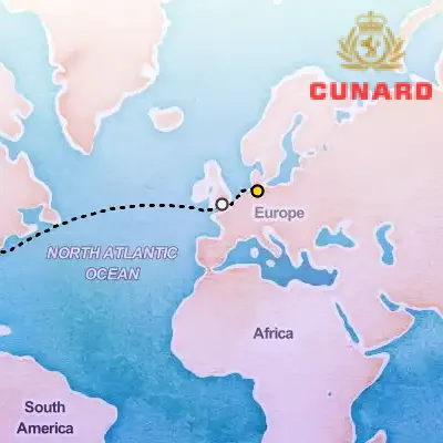 October 11th, 2026  - Eastbound Transatlantic Crossing on the Cunard Queen Mary 2
