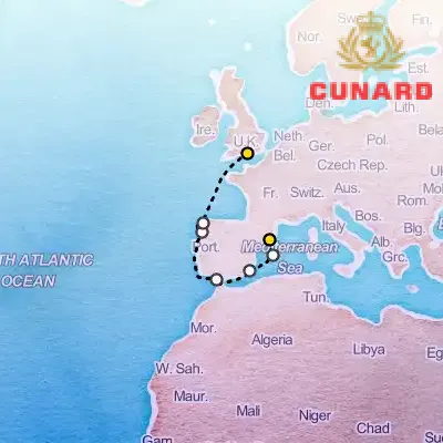 October 13th, 2025  - Voyage du Vin on the Cunard Queen Victoria