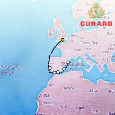 December 4th, 2025  - Spain & Portugal Cruise on the Cunard Queen Victoria