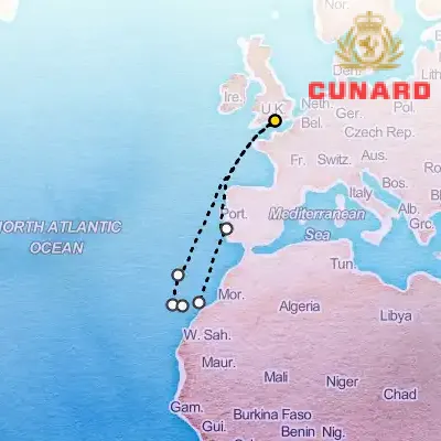 December 4th, 2026  - Canary Islands Cruise on the Cunard Queen Victoria
