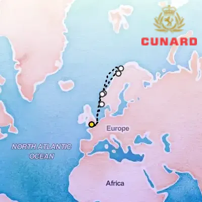 March 22nd, 2026  - Norway & Northern Lights Cruise on the Cunard Queen Victoria