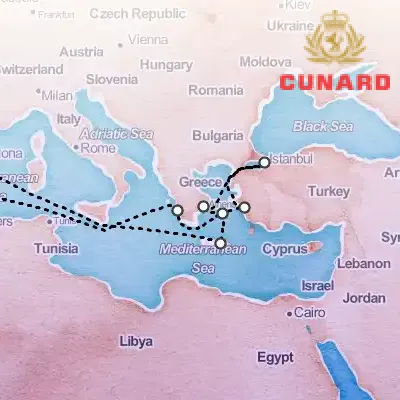 May 4th, 2026  - Mediterranean & Greek Islands Cruise on the Cunard Queen Victoria