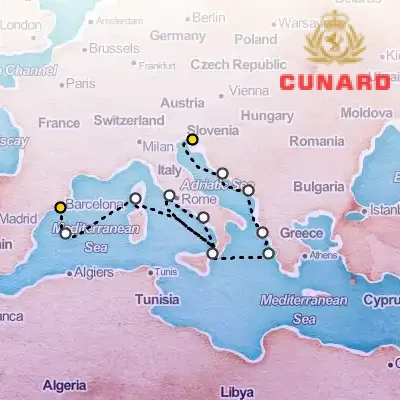 May 25th, 2026  - Adriatic & Western Mediterranean Cruise on the Cunard Queen Victoria