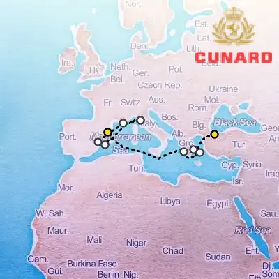 May 11th, 2026  - Istanbul & Greek Islands & Mediterranean Cruise on the Cunard Queen Victoria