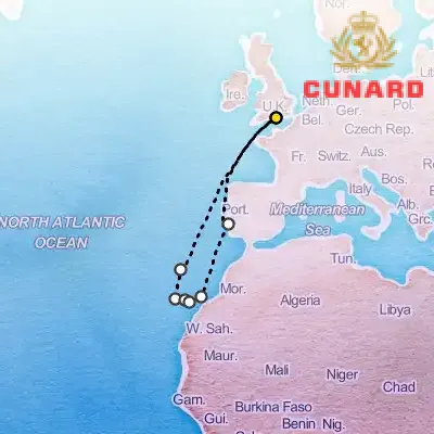 February 8th, 2026  - Canary Islands Cruise on the Cunard Queen Victoria