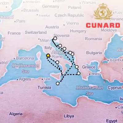 July 21st, 2025  - Italy & Adriatic Cruise on the Cunard Queen Victoria