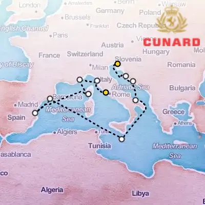 August 11th, 2025  - Adriatic & Western Mediterranean Cruise on the Cunard Queen Victoria