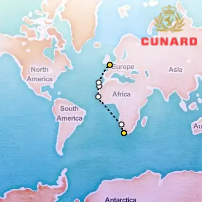 April 10th, 2027  - Cape Town to Southampton Cruise on the Cunard Queen Victoria