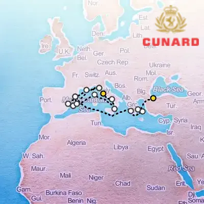 May 11th, 2026  - Istanbul & Greek Islands & Mediterranean Cruise on the Cunard Queen Victoria