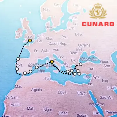 September 21st, 2026  - Istanbul & Greek Islands & Mediterranean Cruise on the Cunard Queen Victoria