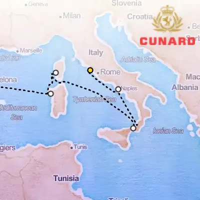 September 8th, 2025  - Western Mediterranean Cruise on the Cunard Queen Victoria