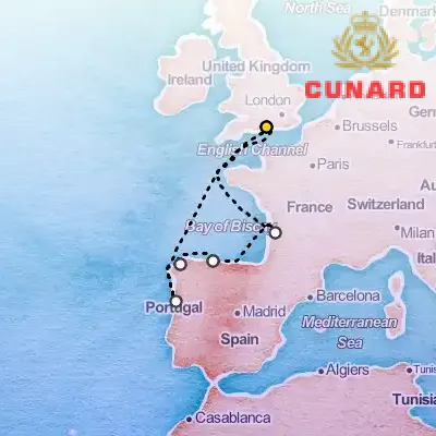 April 4th, 2026  - Portugal & Spain & France Cruise on the Cunard Queen Victoria