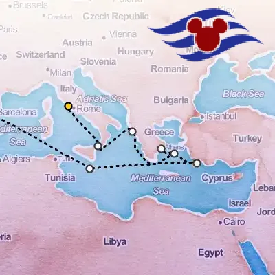 June 24th, 2026 - Rome to Barcelona Cruise on the Disney Disney Dream
