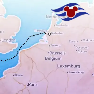 August 14th, 2026  - Netherlands from Southampton Cruise on the Disney Disney Dream