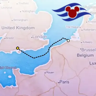 August 29th, 2025  - Belgium Cruise from Southampton on the Disney Disney Fantasy