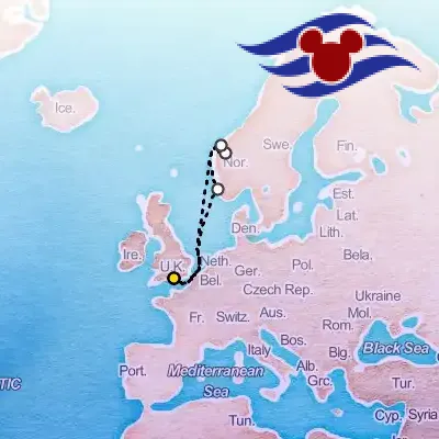 September 15th, 2025  - Norwegian Fjords Cruise on the Disney Disney Fantasy