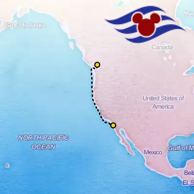 May 7th, 2026  - Pacific Coast, San Diego & Vancouver Cruise on the Disney Disney Wonder