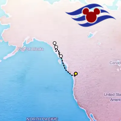 August 4th, 2025  - Alaska Cruise from Vancouver on the Disney Disney Wonder