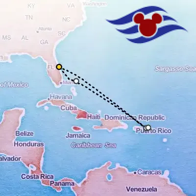 December 20th, 2025  - Very Merrytime Eastern Caribbean Cruise from Port Canaveral on the Disney Treasure