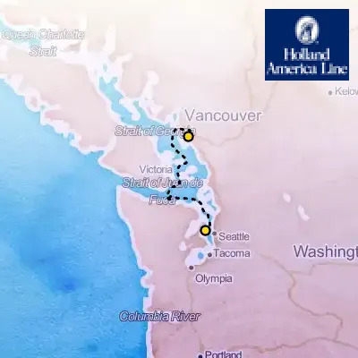 October 4th, 2025  - Pacific Northwest Cruise on the Holland America Eurodam
