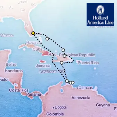 March 23rd, 2027  - Southern Caribbean, ABC Islands Cruise on the Holland America Eurodam