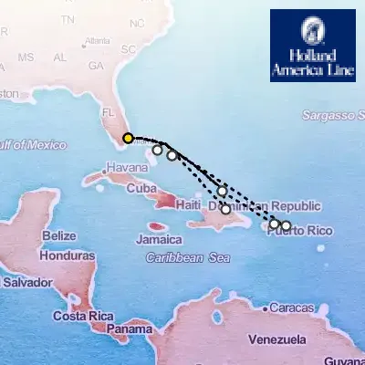 February 15th, 2026  - Eastern Caribbean: Bahamas & San Juan Cruise on the Holland America Eurodam