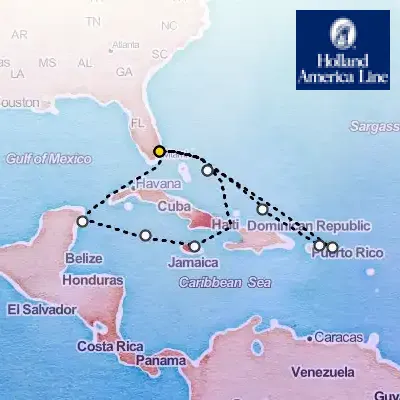 February 22nd, 2026  - Eastern & Western Caribbean Cruise: San Juan & Mexico on the Holland America Eurodam