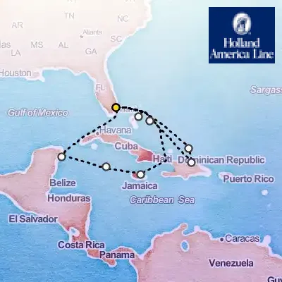 March 1st, 2026  - Western & Eastern Caribbean: Bahamas Cruise on the Holland America Eurodam