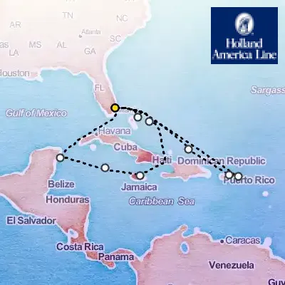 November 16th, 2025  - Eastern & Western Caribbean Cruise: San Juan & Mexico on the Holland America Eurodam