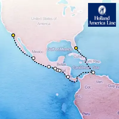 October 9th, 2025  - Panama Canal Cruise on the Holland America Eurodam