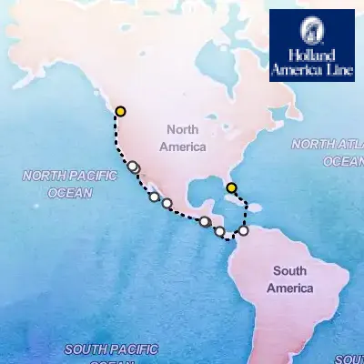 April 5th, 2026  - Panama Canal Cruise on the Holland America Eurodam