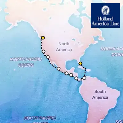 April 3rd, 2027  - Panama Canal Cruise on the Holland America Eurodam