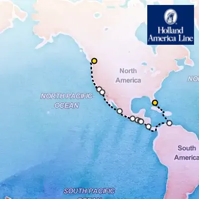 October 5th, 2025  - Panama Canal Cruise on the Holland America Eurodam