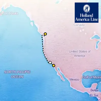 October 5th, 2025  - Pacific Coastal Cruise on the Holland America Eurodam