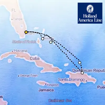 January 4th, 2026  - Eastern Caribbean, Amber Cove & Bahamas Cruise on the Holland America Eurodam
