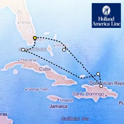 November 21st, 2026  - Eastern Caribbean, Amber Cove & Bahamas Cruise on the Holland America Eurodam