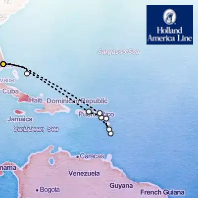 January 3rd, 2026  - Eastern Caribbean: Windward & Leeward Islands Cruise on the Holland America Koningsdam