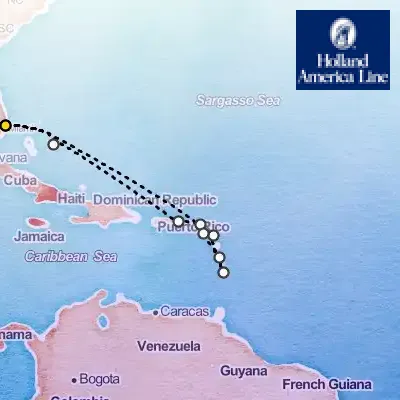 November 18th, 2025  - Eastern Caribbean: Windward & Leeward Islands Cruise on the Holland America Koningsdam