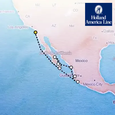 December 8th, 2026  - Mexican Riviera & Sea of Cortez Cruise on the Holland America Koningsdam