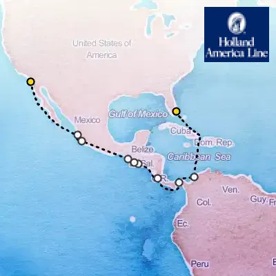 April 10th, 2026  - Panama Canal Cruise on the Holland America Koningsdam