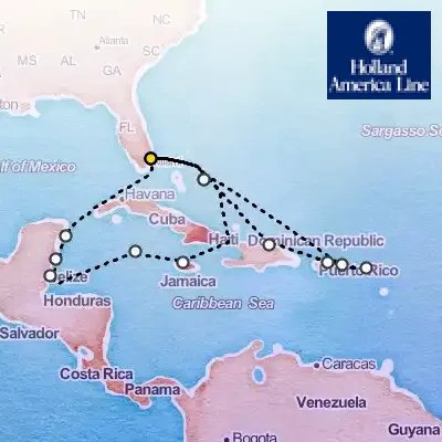 February 25th, 2026  - Western & Eastern Caribbean: Mexico & San Juan Cruise on the Holland America Koningsdam