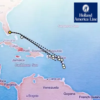 February 4th, 2026  - Eastern Caribbean: Leeward & U.S. Virgin Islands Cruise on the Holland America Koningsdam