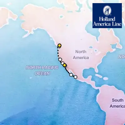 September 28th, 2025  - Mexican Riviera, California & Pacific Coast Cruise on the Holland America Nieuw Amsterdam