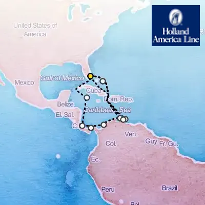 November 8th, 2026  - Panama Canal & Southern Caribbean: ABC Islands Cruise on the Holland America Nieuw Amsterdam