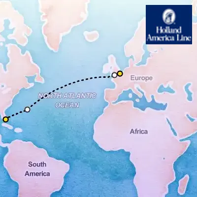 April 4th, 2027  - Cultural Crossing with Bermuda & London on the Holland America Nieuw Statendam