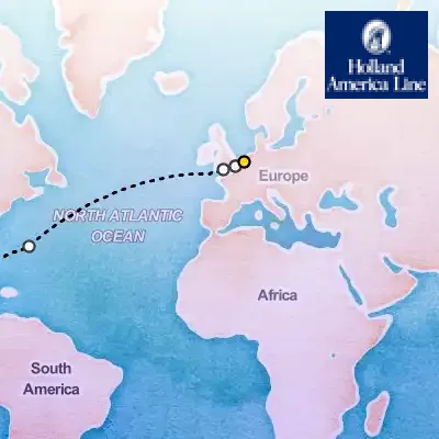 April 4th, 2027  - Cultural Crossing with Bermuda & London on the Holland America Nieuw Statendam